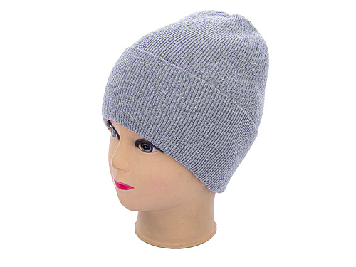 Шапка Angelica FNW001-6 на флісі grey - делук