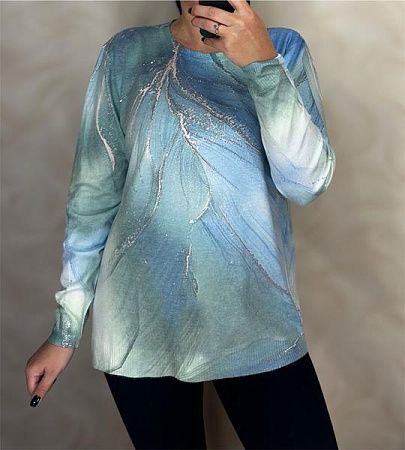 Свитер Levisha 25209 l.blue - делук