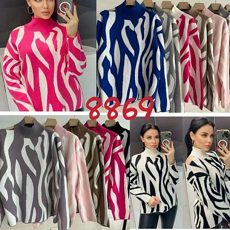 Свитер Aidin-Шик Шок 8869 black - делук