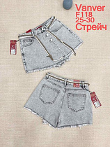 Юбка-Шорты Maxim Jeans F118 l.grey - делук