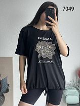 Футболка Fsn 7049 black - делук