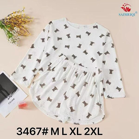 Пижама Estima 3467 white - делук