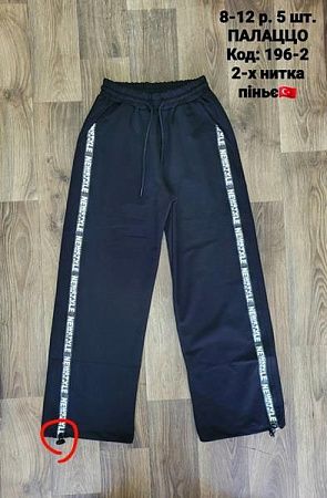 Штаны Спорт Amz 196-2-3 black - делук