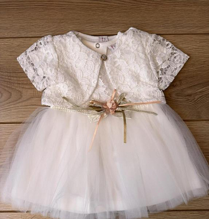 Платье Emir Kids 1229 white - делук