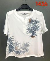 Футболка Lida 1436 white-l.blue - делук