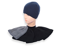 Шапка Angelica MW016-3 на флісі mix - делук