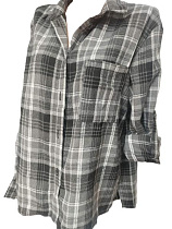 Рубашка Bishoff 584 grey-white (S-L) - делук