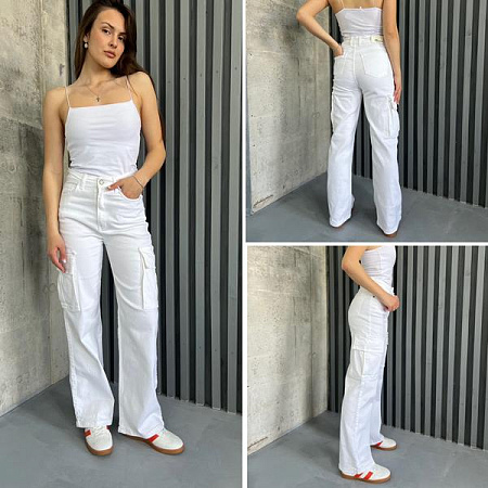 Джинсы I8Denim Women TB134 white - делук