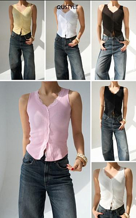 Майка Style Nadezhda SN381 pink - делук