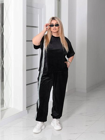 Костюм Спорт Seven Zikina 1359 black-white - делук