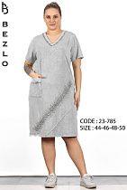 Платье Lindros 23-785 grey - делук