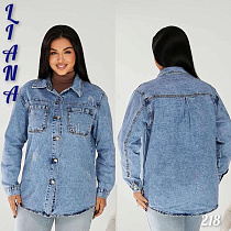 Рубашка Liana Denim 218 l.blue - делук