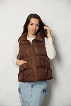 Жилетка Dgmd B484 brown - делук