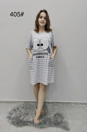 Ночнушка Anion 405 grey - делук