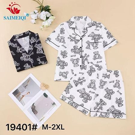 Пижама Saimeiqi 19401 black - делук