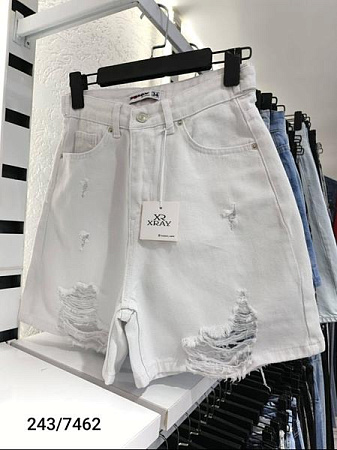 Шорты Jeans Style 243-7462 white - делук