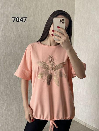 Футболка Fsn 7047 peach - делук