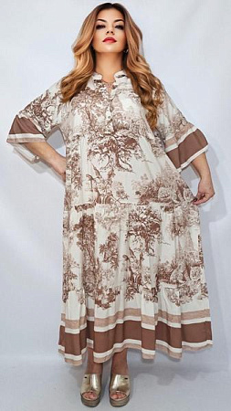 Платье Romeo Life RL1040 brown - делук