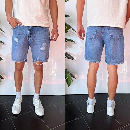 Шорты Three Black 2261 l.blue - делук