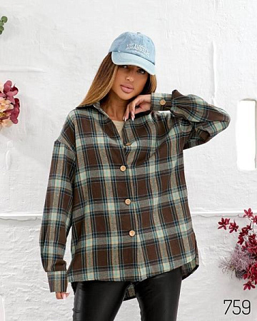 Рубашка Loren 759 d.brown - делук