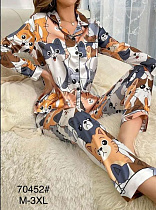 Пижама Estima 70452 grey - делук