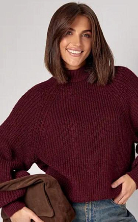 Свитер Lora LR852 wine - делук