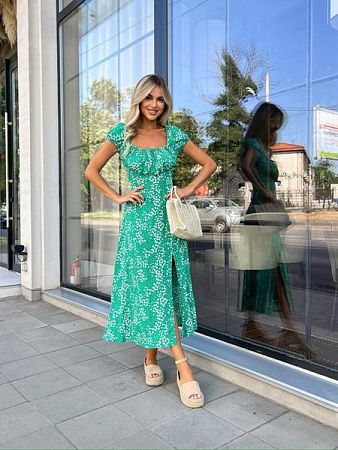 Платье Arina 2367 green - делук