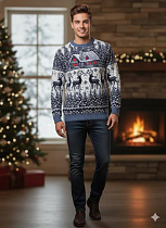 Свитер Moranny MR366 grey - делук