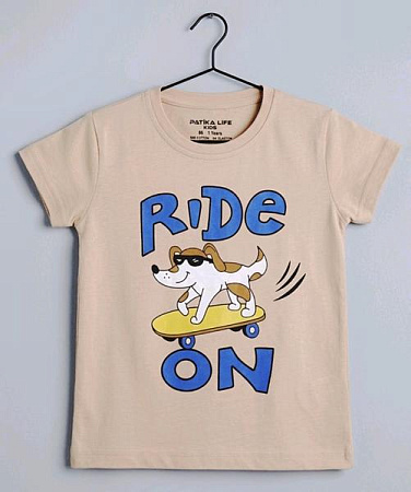 Футболка Dino DN294 beige - делук