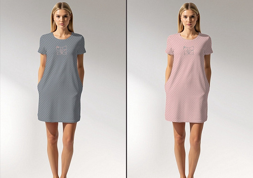 Ночнушка Trikotag T54 grey - делук