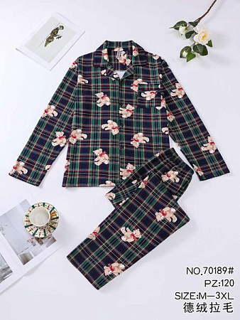 Пижама Brilliant B70189 green - делук