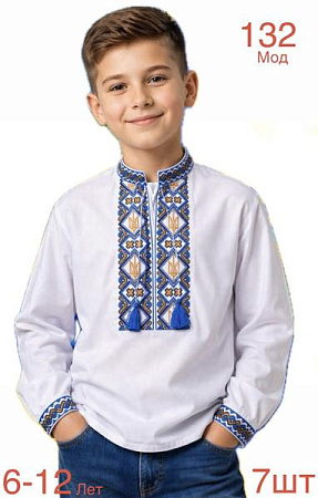 Вышиванка Надийка ND1521-132 white - делук