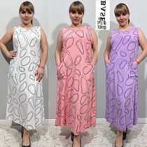Платье Loyard 1091D white - делук