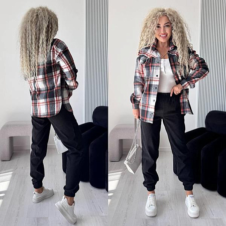 Костюм Спорт Modnulya 3063 black-grey - делук