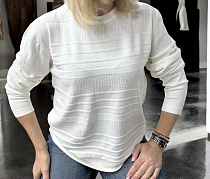 Свитер Elena&Vika 25522 white - делук