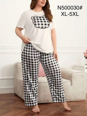 Пижама Brilliant B500030 white - делук