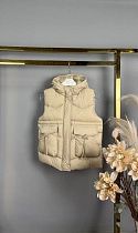 Жилетка Delfinka 8169 beige - делук