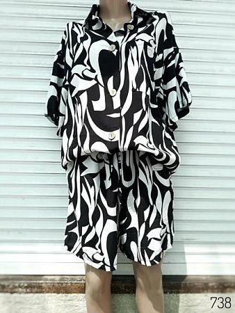 Костюм Loren 738 black-white - делук