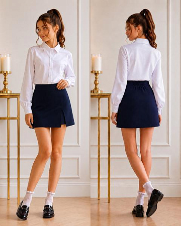 Юбка-Шорты Karolina KR837 navy - делук