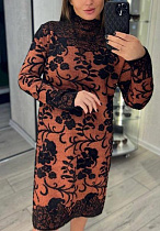 Платье Elena&Vika EV9 brown Платье Elena&Vika EV9 brown - делук