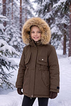 Куртка Delfinka 8815 brown - делук