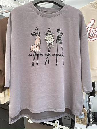 Свитер Karon V975 grey - делук