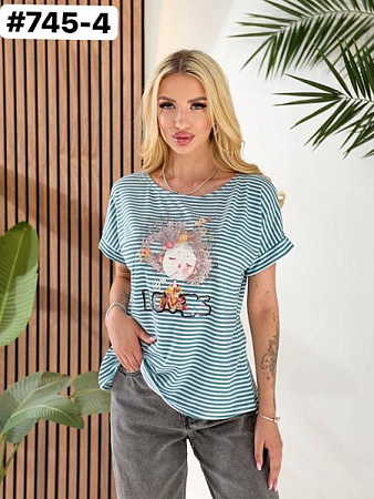 Футболка Bat 745-4 green - делук