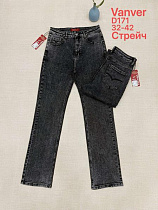 Джинсы Vanver D171 d.grey - делук