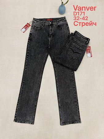 Джинсы Vanver D171 d.grey - делук